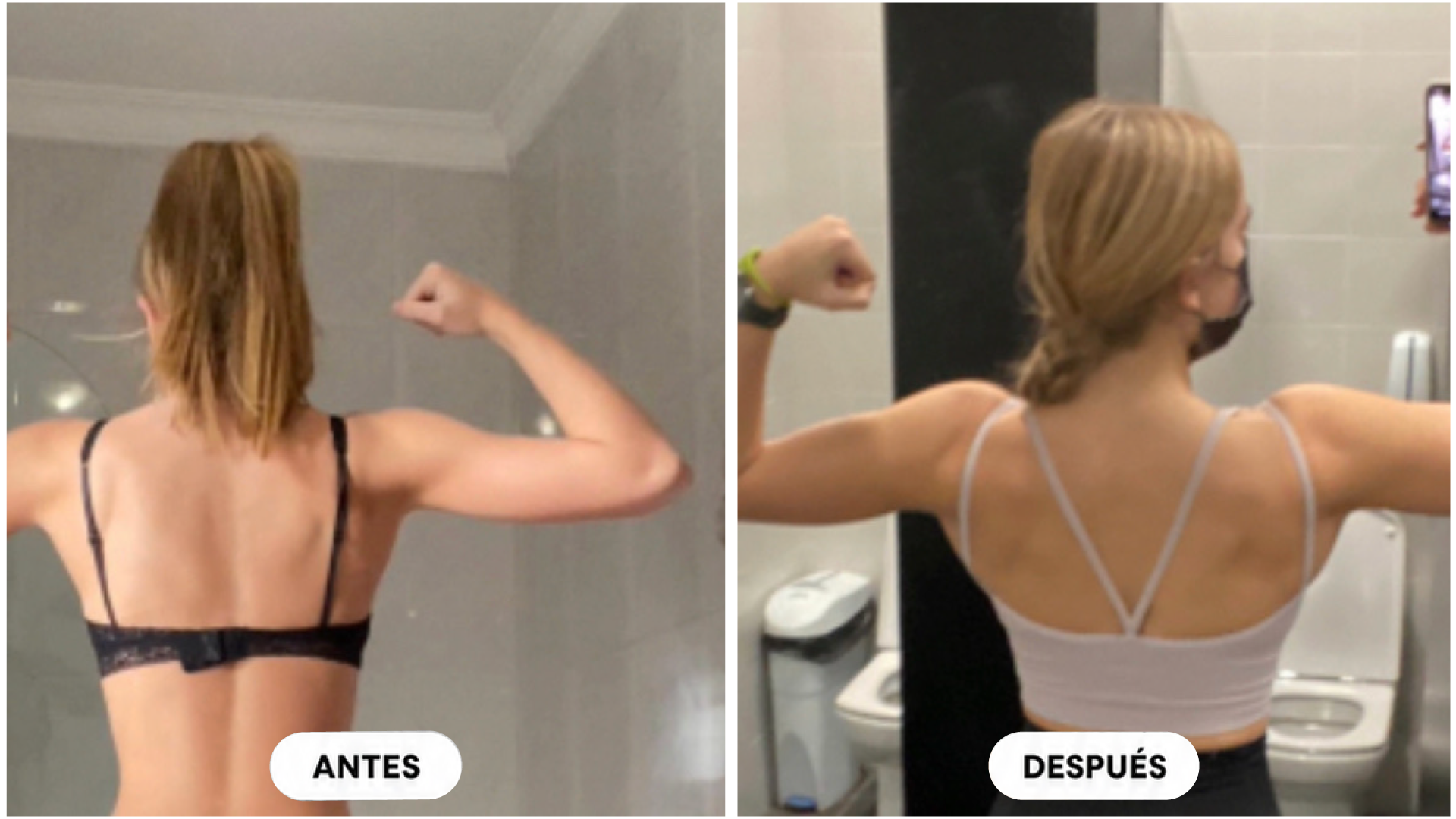 Transformación física de Raquel